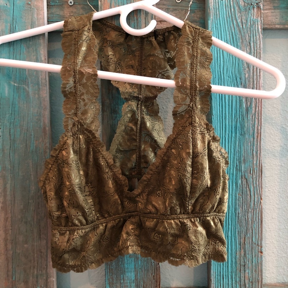 Army green bralette!